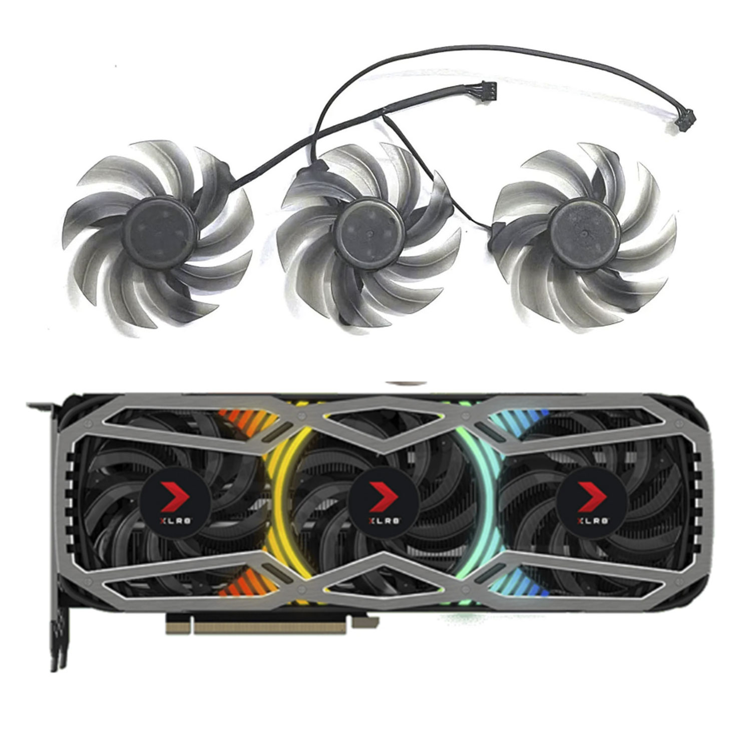 82MM FD8015U12D untuk PNY RTX  - Rtx 3090 24Gb Graphics Card ulasan dan harga